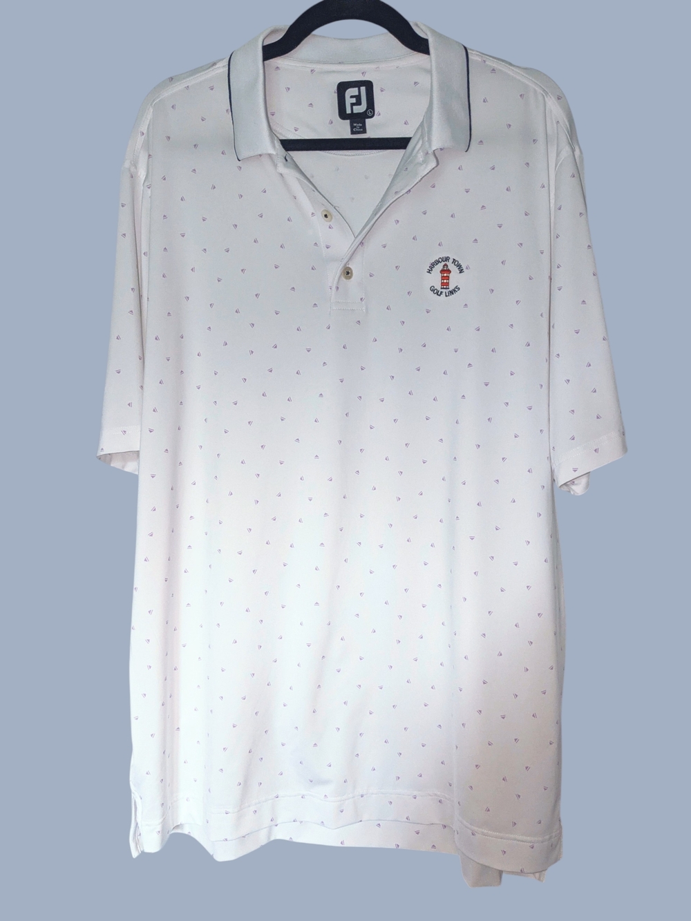 FootJoy White Short-Sleeve Golf Polo Shirt